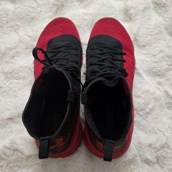 Under Armour Curry 4 Red Rogue Black Gum US Men’s Size 15  RARE 2018 - Picture 4 of 14